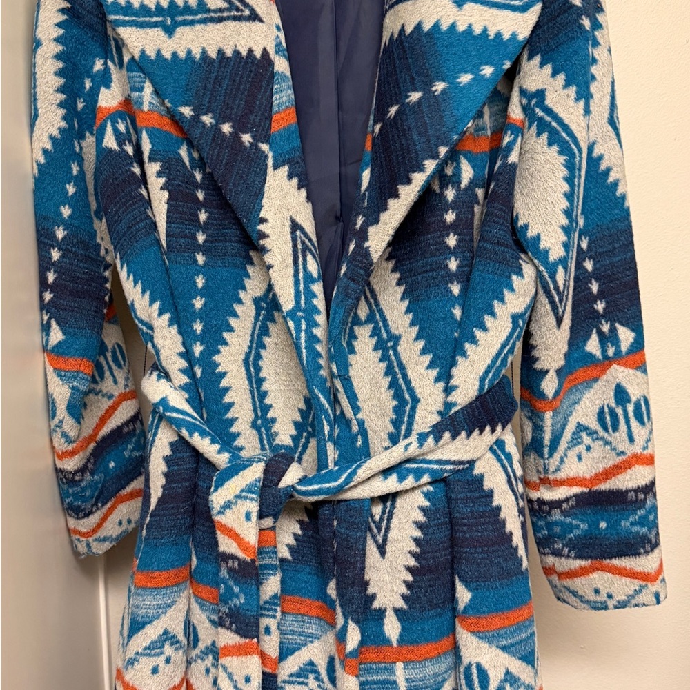 Ariat Blue and Orange Patterned Jacket